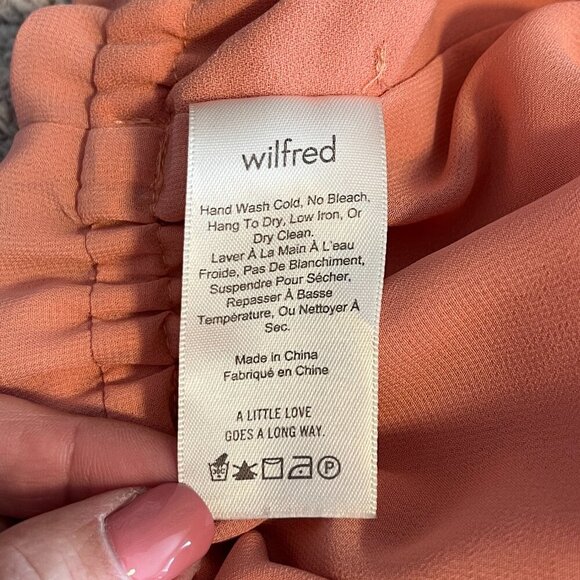 Aritzia Wilfred Melodie Romper Orange Size Medium - Picture 14 of 16